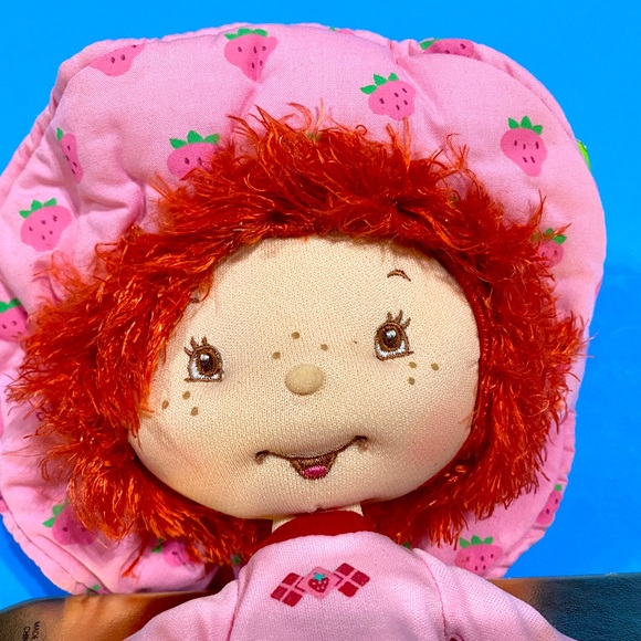 STRAWBERRY SHORTCAKE VTG 2003 RAG DOLL PLUSH REMOVABLE TOP EMBROIDERED FACE 10” - Picture 5 of 13